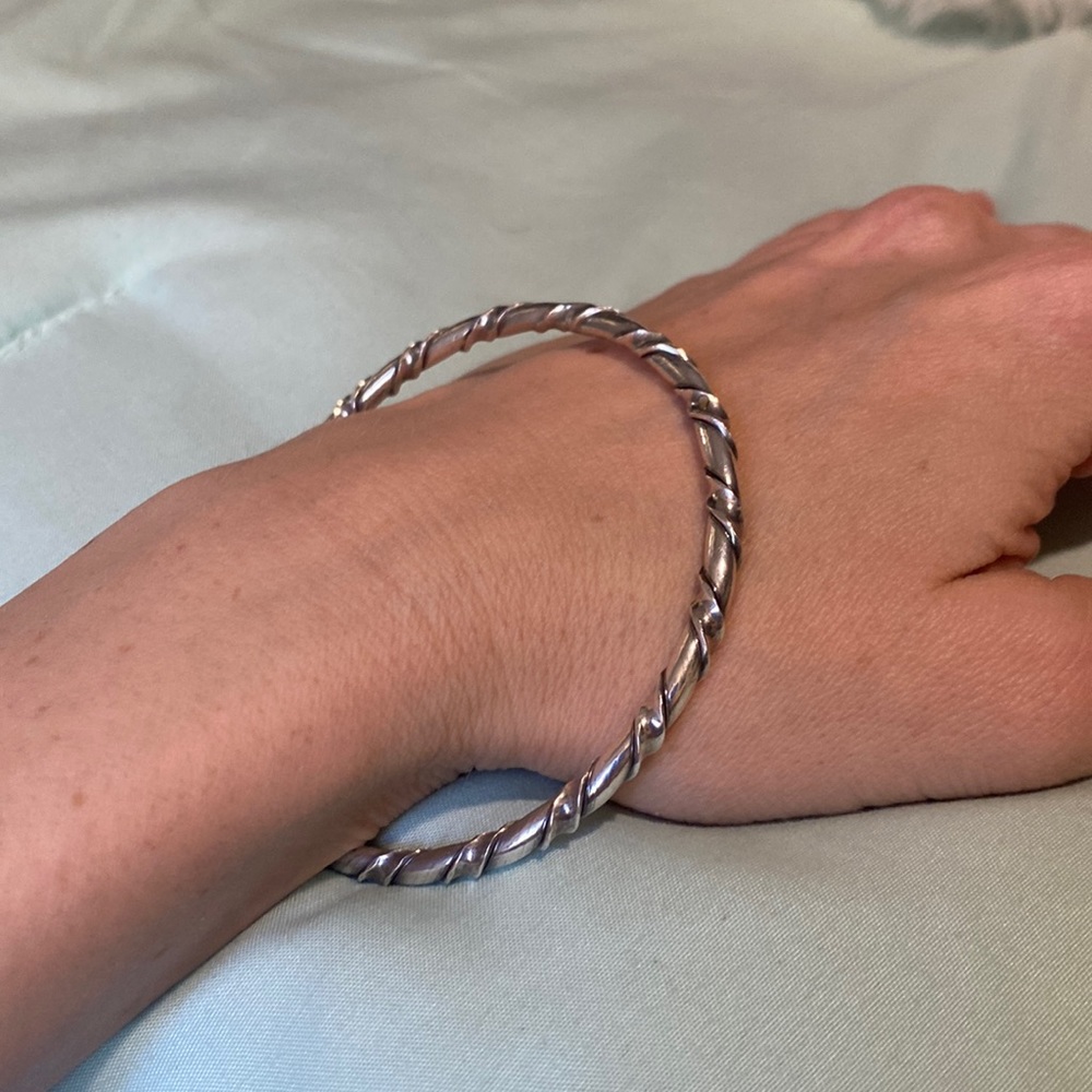Antique Sterling Silver Bangle